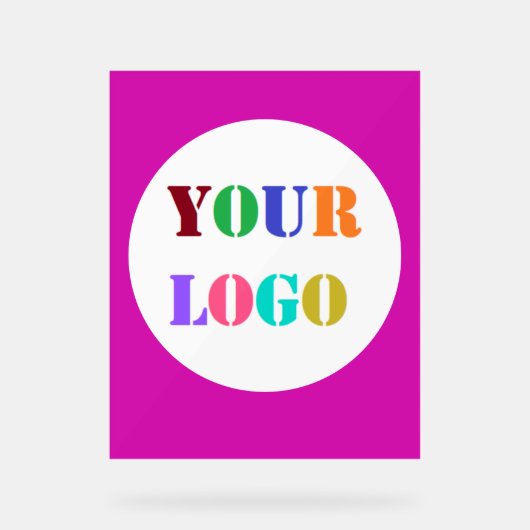 Aangepast bedrijf Logo Acryl Teken uw kleur Acryl Bord (Voorkant)