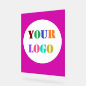 Aangepast bedrijf Logo Acryl Teken uw kleur Acryl Bord (Hoek)