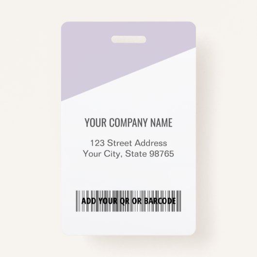 Aangepast bedrijf Logo Bar Code Medewerker Foto Bl Badge (Achterkant)