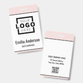 Aangepast bedrijf Logo Bar Code Medewerker Foto Bl Badge (Front & Back)