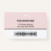 Aangepast bedrijf Logo Bar Code Medewerker Foto Bl Badge (Achterkant)