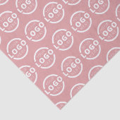 Aangepast bedrijf Logo bedrijf met roze merk Tissuepapier (Detail)