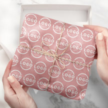 Aangepast bedrijf Logo bedrijf met roze merk