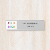 Aangepast Bedrijf Logo Bedrijfsnaam Deurteken Deurbordje (Voorkant)