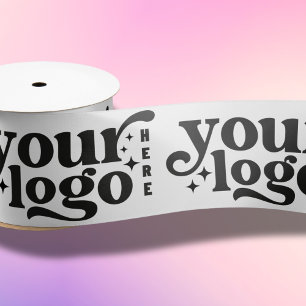 Aangepast Bedrijf Logo Branded 3 Inch Large Satijnen Lint