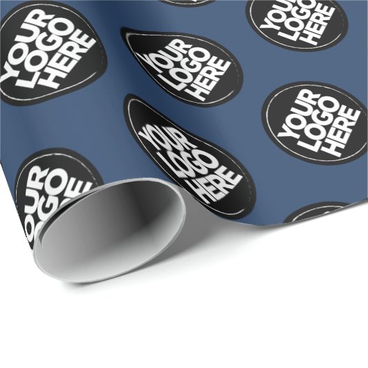 Aangepast bedrijf logo branded relatiegeschenken B Cadeaupapier (Rol Hoek)