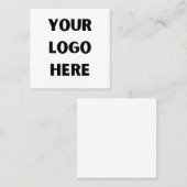Aangepast bedrijf Logo Business Medewerker Persone Vierkante Visitekaartje (Voorkant / Achterkant)
