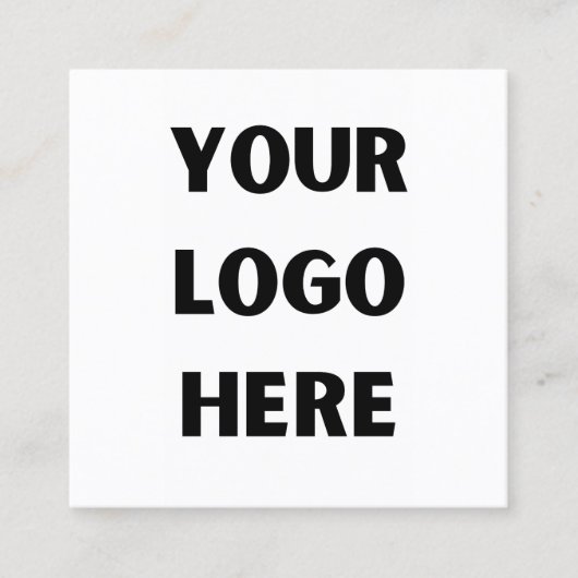 Aangepast bedrijf Logo Business Medewerker Persone Vierkante Visitekaartje (Voorkant)