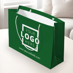 Aangepast bedrijf Logo Business Promotion Green Groot Cadeauzakje