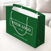 Aangepast bedrijf Logo Business Promotion Green Groot Cadeauzakje