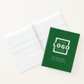 Aangepast bedrijf Logo Business Promotion Green Notitieboek (Binnen)