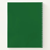 Aangepast bedrijf Logo Business Promotion Green Notitieboek (Achterkant)