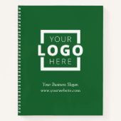 Aangepast bedrijf Logo Business Promotion Green Notitieboek (Voorkant)