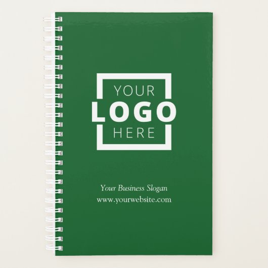 Aangepast bedrijf Logo Business Promotion Green Planner (Voorkant)