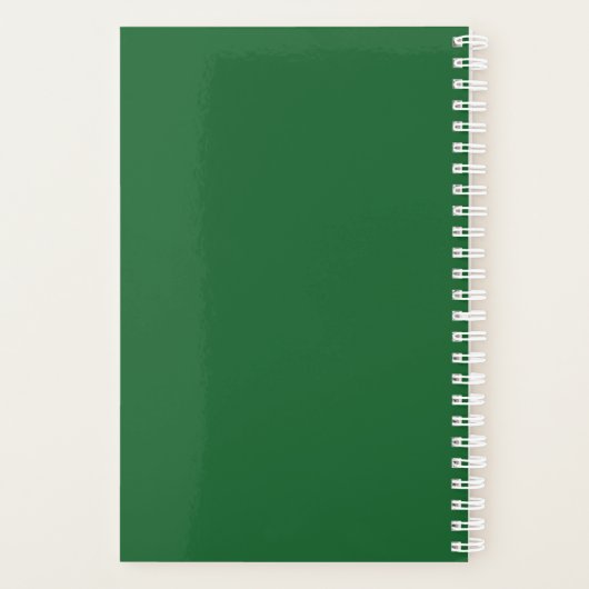 Aangepast bedrijf Logo Business Promotion Green Planner (Achterkant)