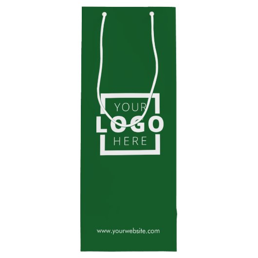 Aangepast bedrijf Logo Business Promotion Green Wijn Cadeautas (Achterkant)
