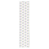 Aangepast bedrijf Logo Business Table Runner Korte Tafelloper (Voorkant)