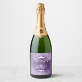 Aangepast bedrijf Logo Champagne Label Sparkling Wijnetiket (Voorkant)