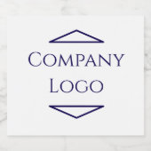 Aangepast bedrijf Logo Champagne Label Sparkling Wijnetiket (Enkel label)