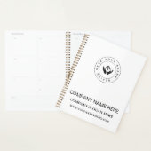 Aangepast Bedrijf Logo Eenvoudige Promotie Wit Planner (Display)