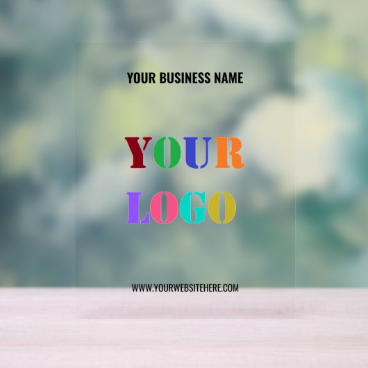 Aangepast bedrijf Logo en tekst Acryl teken Acryl Bord (Neutraal)