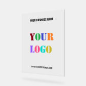 Aangepast bedrijf Logo en tekst Acryl teken Acryl Bord (Hoek)