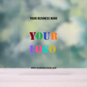 Aangepast bedrijf Logo en tekst Acryl teken Bord (Neutraal)