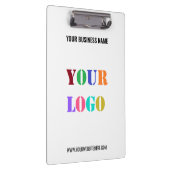 Aangepast Bedrijf Logo en Tekst Bedrijfs Klembord (Rechts)