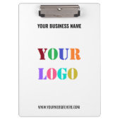 Aangepast Bedrijf Logo en Tekst Bedrijfs Klembord (Voorkant)