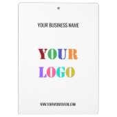 Aangepast Bedrijf Logo en Tekst Bedrijfs Klembord (Achterkant)