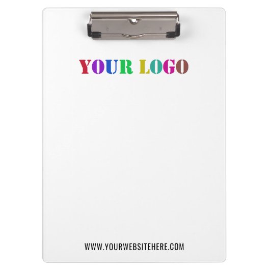 Aangepast Bedrijf Logo en Tekst Bedrijfs Klembord (Voorkant)