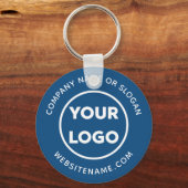 Aangepast bedrijf, Logo en tekst, bedrijfskleding, Sleutelhanger (Voorkant)