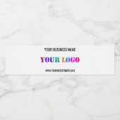 Aangepast bedrijf Logo en tekst waterflesetiket Waterfles Etiket (Enkel label)