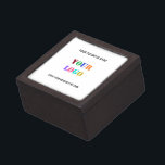 Aangepast bedrijf Logo en tekst zakelijke geschenk Premium Bewaar Doosje<br><div class="desc">Aangepaste kleuren en lettertypen - Gepersonaliseerde geschenkdozen met uw bedrijf Logo en tekst promotionele zakelijke geschenkdoos - Voeg uw Logo / Afbeelding of QR-code - Foto en tekst / informatie / meer - Formaat wijzigen en elementen verplaatsen met aanpassingstool. Kies lettertypen / grootte / kleuren! Gebruik uw logo - afbeelding...</div>