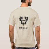 Aangepast bedrijf Logo | Gepersonaliseerde voor- e T-shirt (Achterkant)