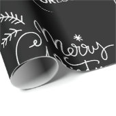 Aangepast Bedrijf Logo Kerst Elegant Cadeaupapier (Rol Hoek)