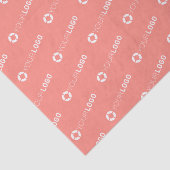 Aangepast bedrijf logo koraalmerk tissuepapier (Detail)