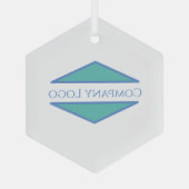 Aangepast bedrijf Logo Lip Balm Glas Ornament (Achterkant)