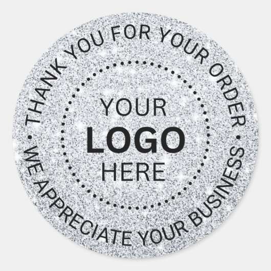 Aangepast bedrijf Logo met merk Bedankt Ronde Sticker (Voorkant)