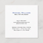 Aangepast bedrijf Logo Modern Minimalist Professio Vierkante Visitekaartje (Achterkant)