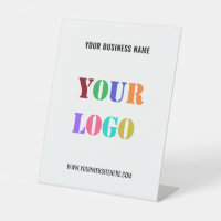 Aangepast Bedrijf Logo Naam Bedrijf Pedestal Sign