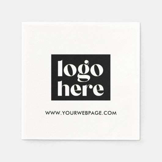Aangepast bedrijf Logo Napkins Servet (Voorkant)