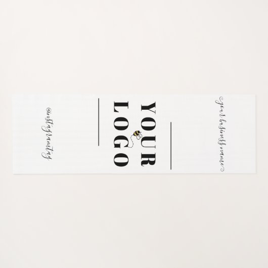 Aangepast bedrijf Logo Persoonlijke Yoga Mat (Achterkant (horizontaal))