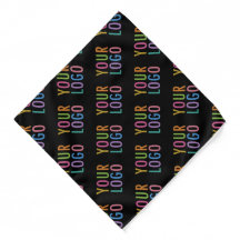 Aangepast bedrijf Logo Polyester Bandana Geen mini