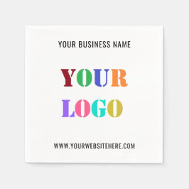 Aangepast bedrijf Logo Promotionele zakelijke serv Servet