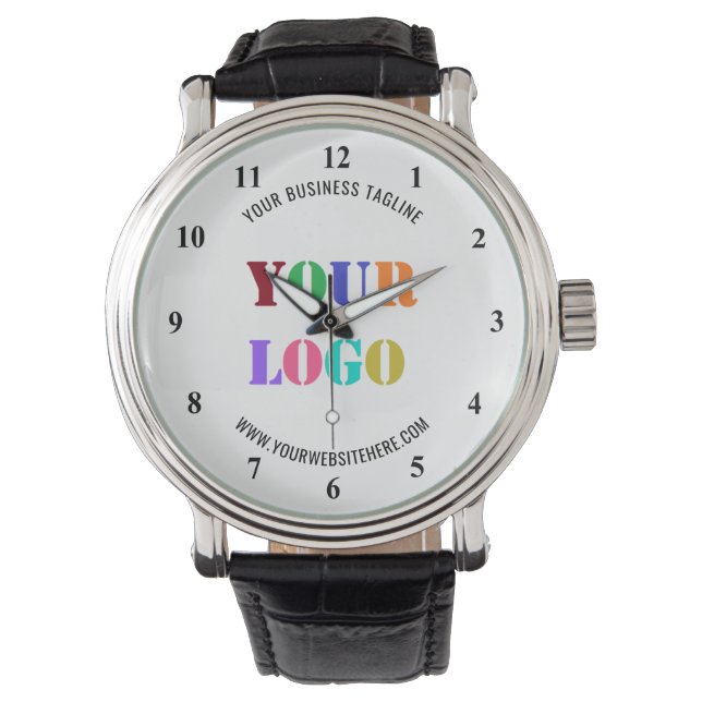 Aangepast Bedrijf Logo Promotionele Zakelijke Watc Horloge (Voorkant)