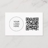 Aangepast Bedrijf Logo QR Code Werknemersprofiel Visitekaartje (Achterkant)