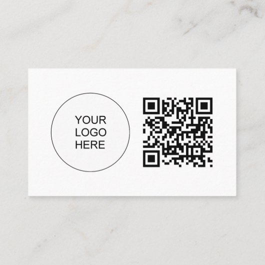 Aangepast Bedrijf Logo QR Code Werknemersprofiel Visitekaartje (Achterkant)