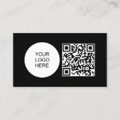 Aangepast Bedrijf Logo QR Code Werknemersprofiel Visitekaartje (Achterkant)