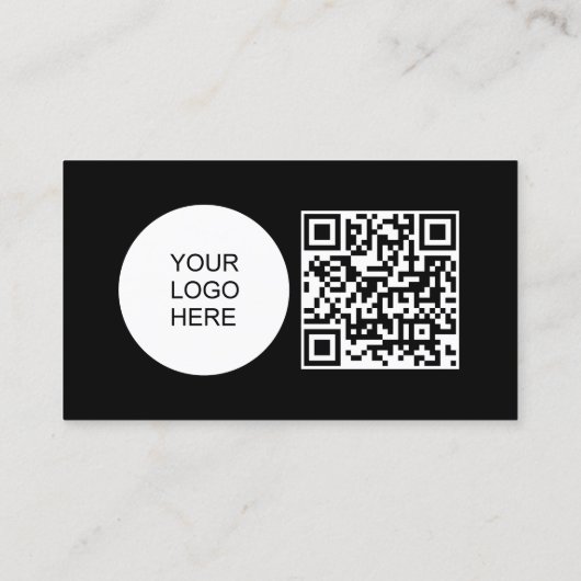 Aangepast Bedrijf Logo QR Code Werknemersprofiel Visitekaartje (Achterkant)